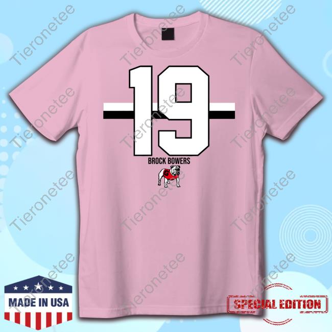 Official Breakingt Merch Georgia Football Brock Bowers 19 Shirt