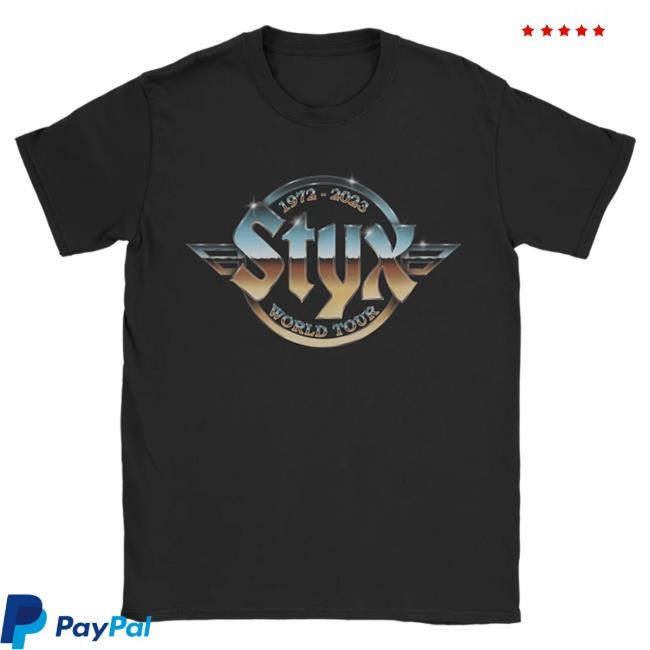 Official Styx World Clothing Styx - 5 Decades Of Hits Shirts