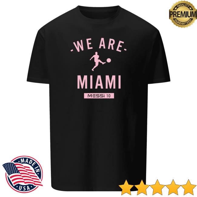 Official Messi Merch Store Lionel Messi Messi 10 Stencil Miami Graphic New Shirt Messi Clothing Shop