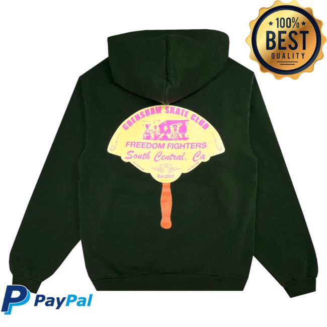 Official Crenshaw Skate Club Freedom Fighters Hooded Sweatshirt CrenshawSkateClub