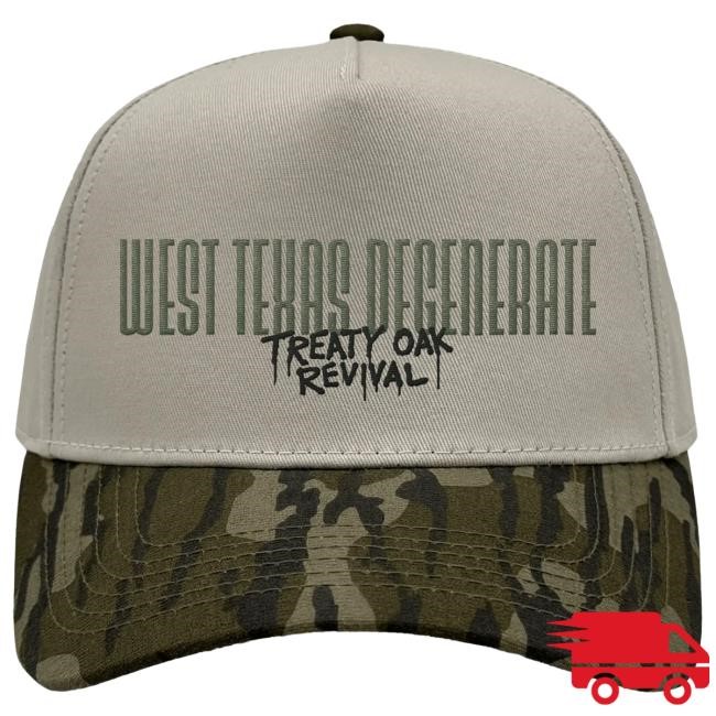 Official Treaty Oak Revival Merch Store West Texas Degenerate Mossy Oak Cap