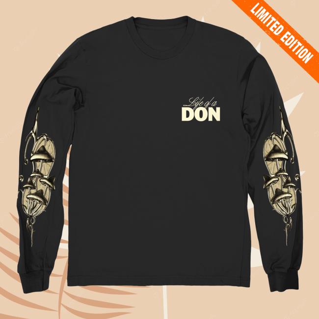 Official Don Toliver Merch Store Don Toliver Life of a Don Album Mens Long Sleeve Shirts