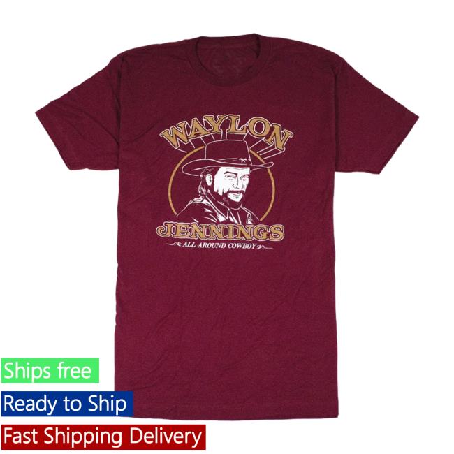 Official Waylon All Around Cowboy Waylon Jennings T Shirts