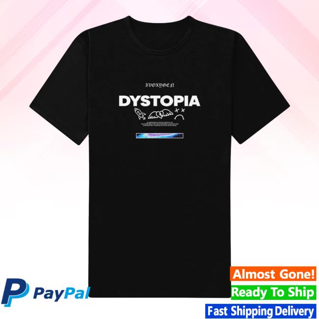 Ivoxygen Merch Dystopia Black T-Shirt Official Ivoxygen Clothing Shop Apparel