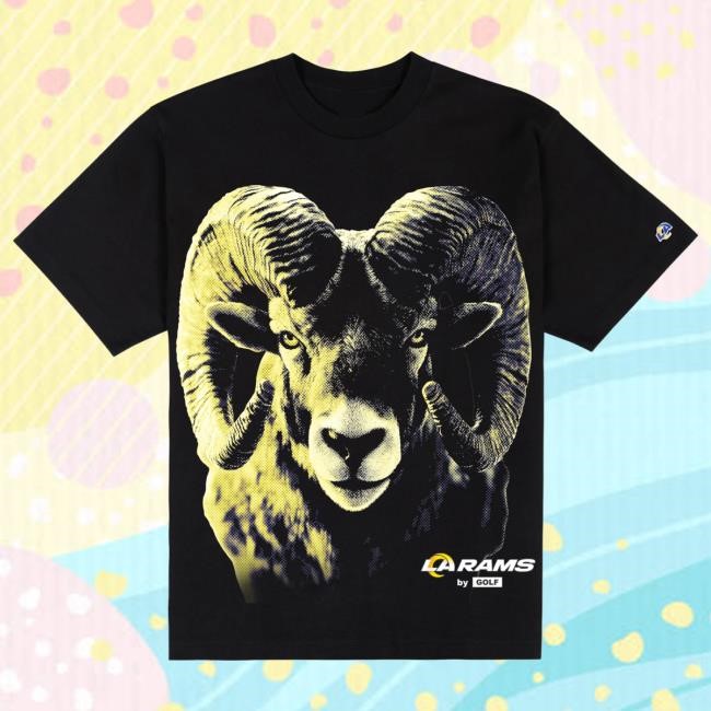 Official Golf Wang Merch Rams Animal Shirt by Golf Wang x NFL