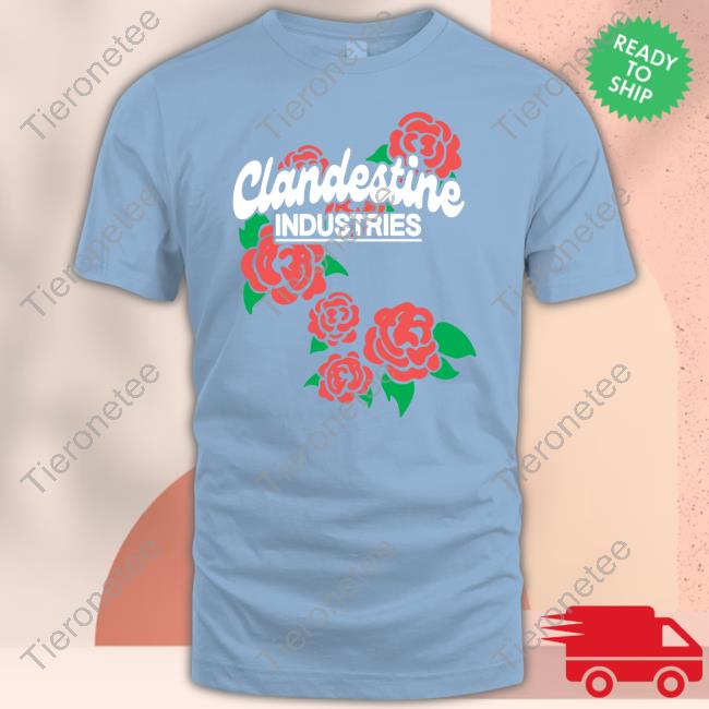 Official Clandestine Industries Merch Band Of Roses Shirt