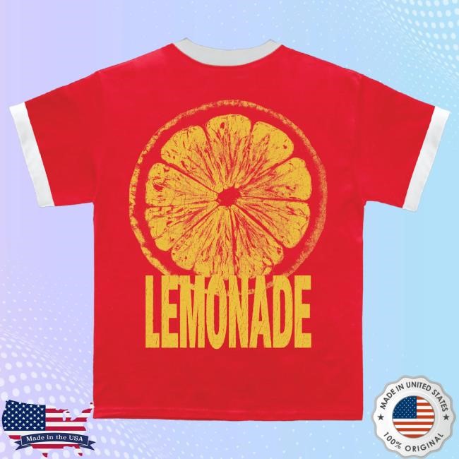 Official Louis Tomlinson Merch Store Shop Lemonade Red Ringer Shirt LouisTomlinson