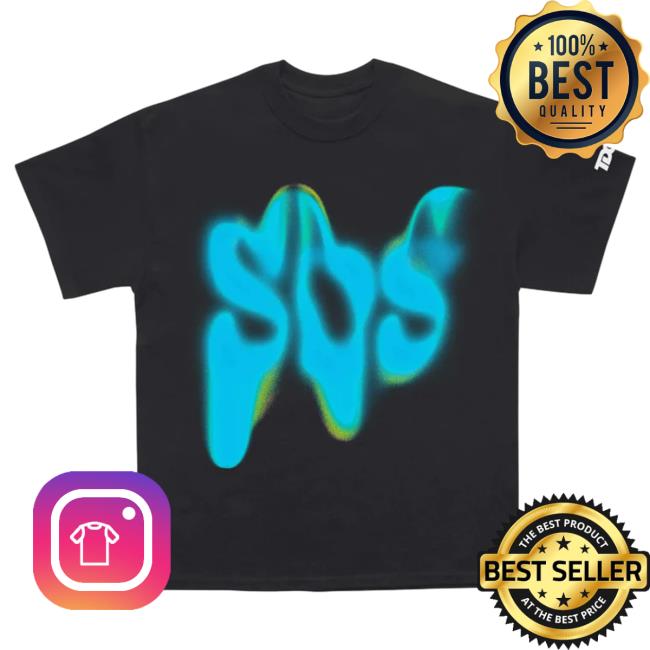 Official Sza Sos Blue Wavy Tour T-Shirts