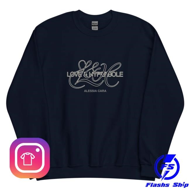 Official Alessia Cara Merch Store Alessia Cara Love & Hyperbole Sweaters on Navy AlessiaCara