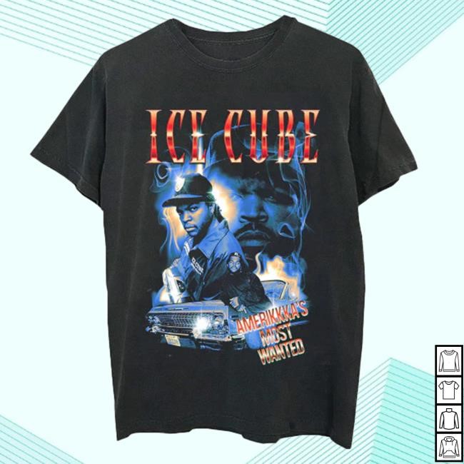 Ice Cube AMW Smoky Collage Black Shirt