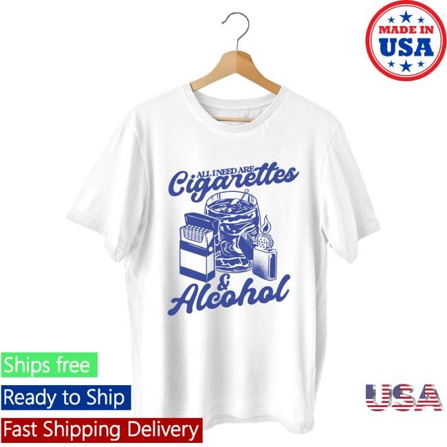 Official Day Of The Moon Store Shop Cigarettes & Alcohol Hoodies