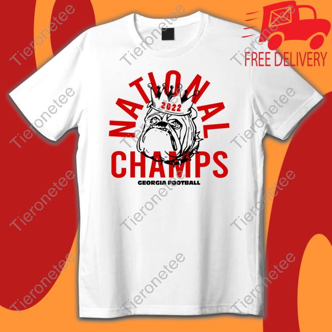 Official Georgia 2022 National Champs Crown Sweatshirt Homefield Merch