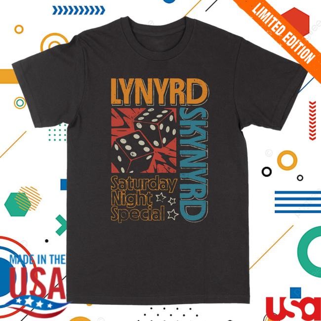 Lynyrd Skynyrd Saturday Night Special Black Dice Shirt – Lynyrd Skynyrd Merch