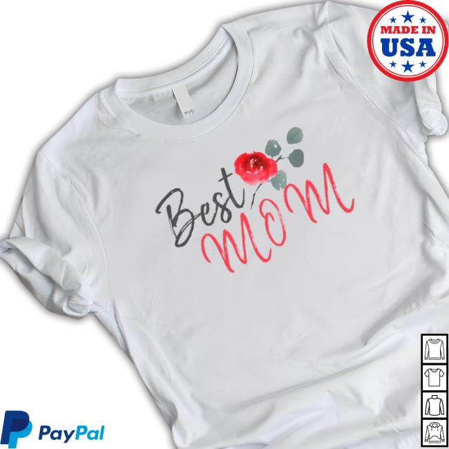 Official Best Mom Red Rose Watercolor Mother’s Day Shirt