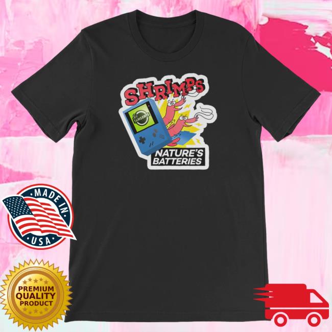 Official Drawfee Merch Store Dftba Scishow Tangents Shirt Of The Month: Shrimp Battery T-Shirts