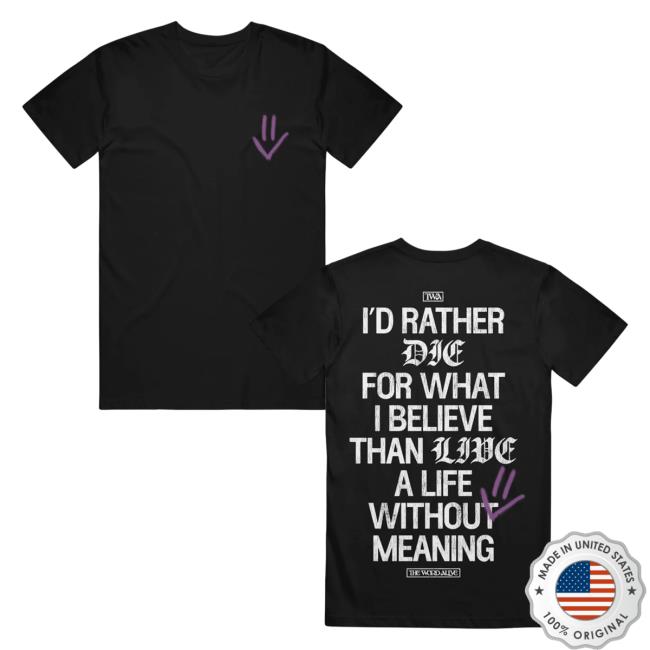 Official Merch Now The Word Alive Lyric Black T-Shirts MerchNow