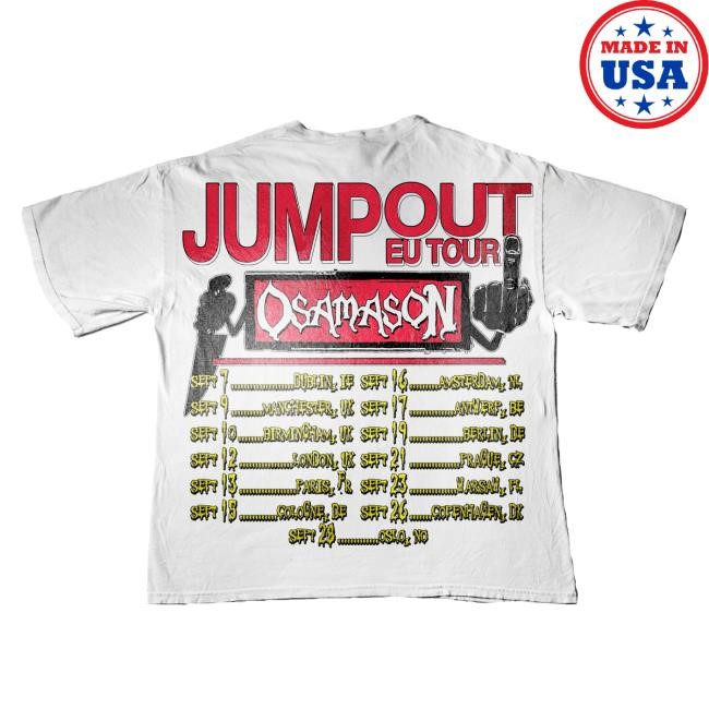 Official Osamason Merch Store Shop OsamaSon KYS Cat EU White Tour New Shirt