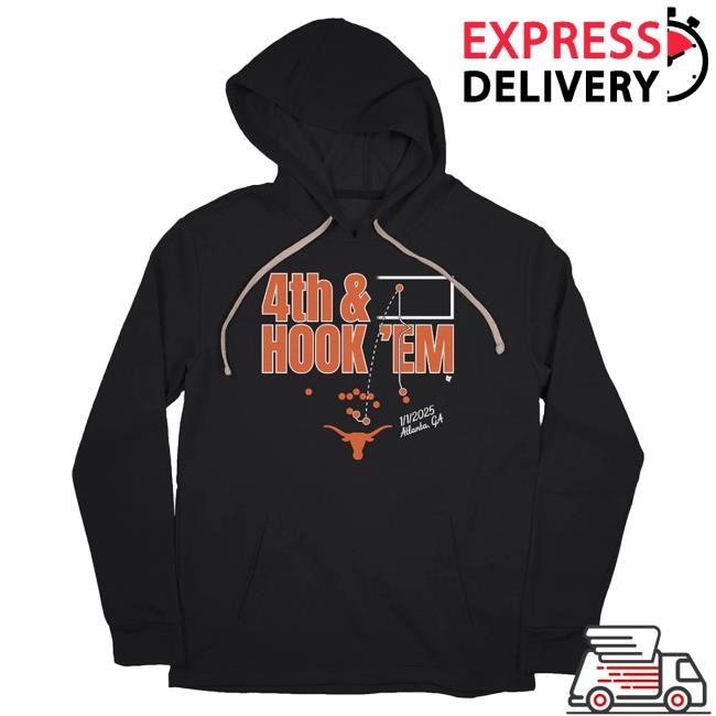 Breakingt Texas Football: 4Th & Hook 'Em Shirt