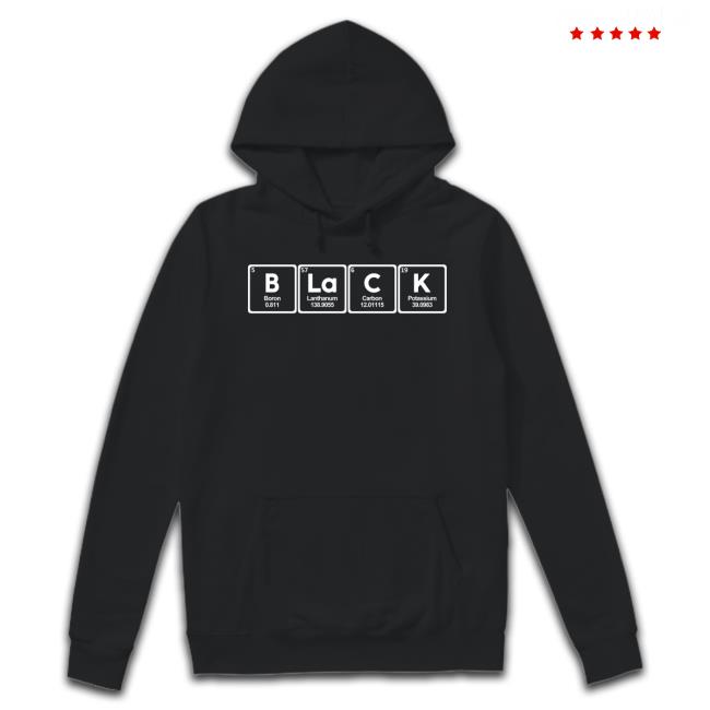 Black Periodic Table Long Sleeve T Shirt