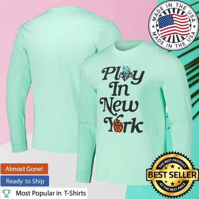 Official Ny Liberty Merch Store Unisex Mint New York Liberty Play In Long Sleeve T-Shirts Ny Liberty Apparel Shop