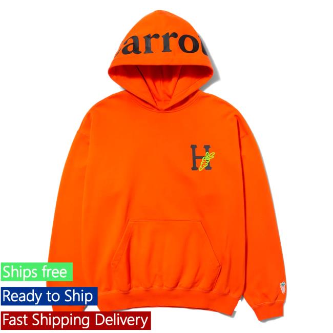 Huf Worldwide Store Shop Huf X Carrots Crewneck Fleece Orange Hufworldwide