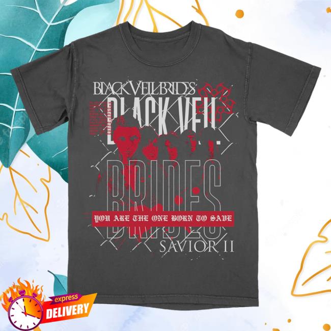 Official Black Veil Brides Merch Store Black Veil Brides SAVIOR II Shirts Black Veil Brides Clothing Shop