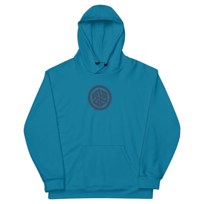 Official Avln7 Inspiracon Logo Tech Hoody - Teal And Blue