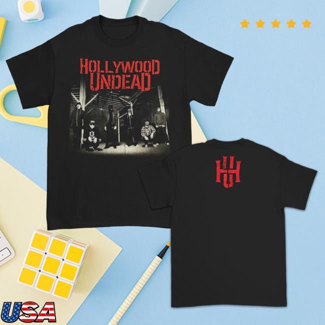 Official Hollywood Undead Merch Store Day Of The Dead Top Shirt (Black) HollywoodUndead