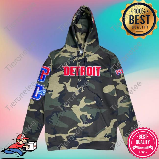Official Thentwrk Pro Standard Detroit Pistons Logo AOP Pullover Sweatshirt Camo 3D All Over Print