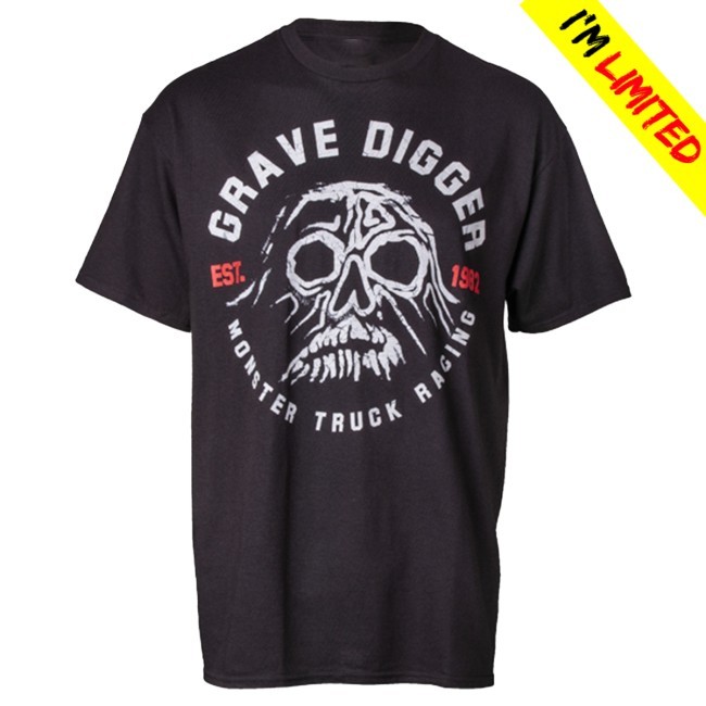 Monsterjamsuperstore New! Grave Digger Retro Ghost Tee New Tee