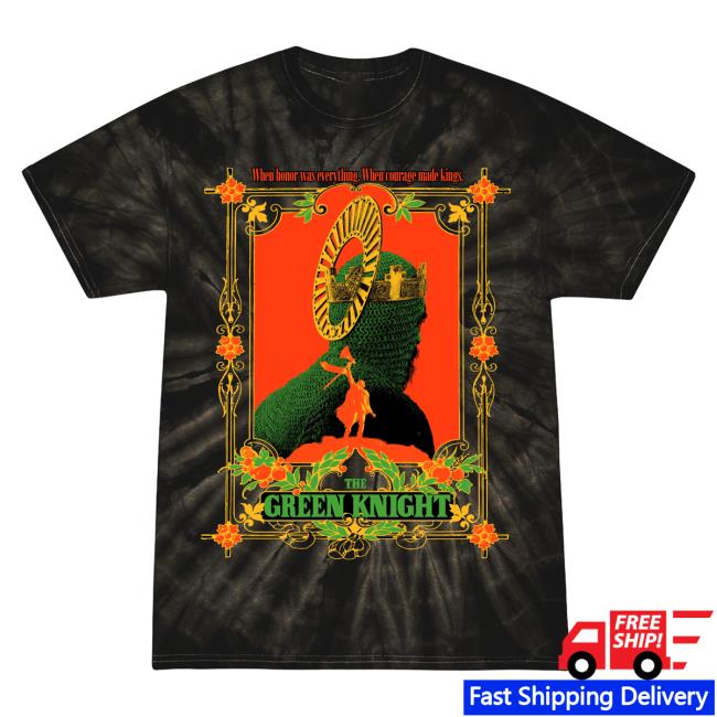 Official Studiohouse Designs The Green Knight Tie Dye Shirt Black