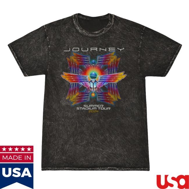 2024 Mineral Wash Summer Stadium Tour New T-Shirt Journey Music | Official Store
