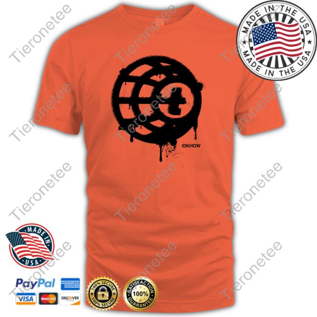 Idkhow Store Shop Merch Tellexx Spray Drip Orange Shirt New