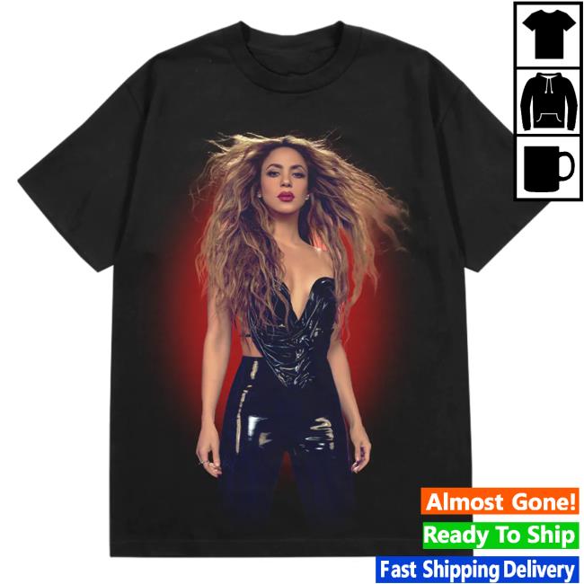 Official Shakira Merch Store Ruby Aura Top Shirt - Black Shakira Apparel Clothing Shop