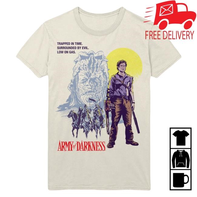 Official Gutter Garbs Army of Darkness: Low on Gas Tee