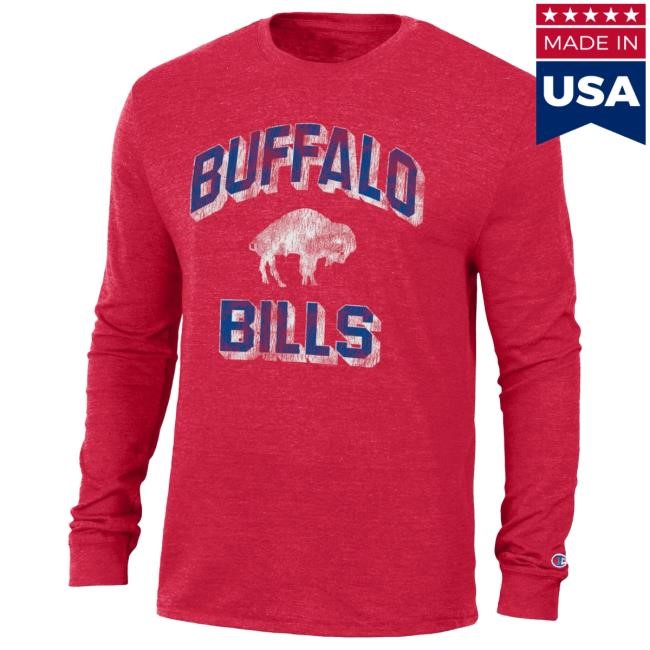 Buffalo Bills Brand Heather Royal Ultimate Sleeve Buffalo Bills Brand Royal Ultimate Fanatics Sleeve