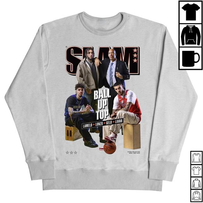 Official Slam Goods SLAM Cover Crewneck - LaMelo, Lonzo, LiAngelo, LaVar (SLAM 255) SlamGoods