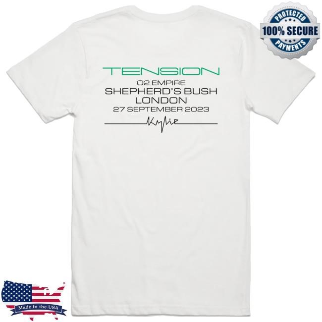 Official Kylie Minogue Merch Store Shop Kylie Minogue Shepherd's Bush Empire Top Shirt (White) Kylieminogue