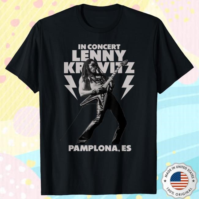 Official Lenny Kravitz – Blue Electric Light Tour 2025 Pamplona Hot Shirt