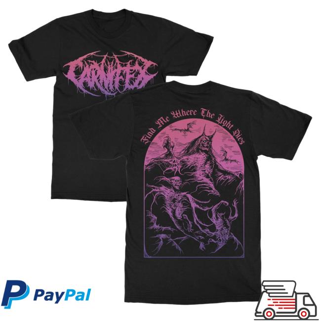 Official Indie Merch Store Shop Carnifex "Where The Light Dies" Top Shirt IndieMerchStore
