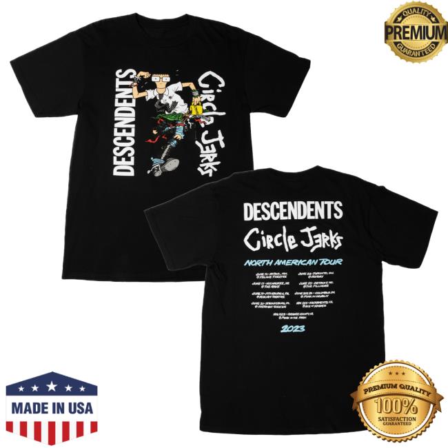 Official Kings Road Merch Store Circle Jerks Circle Jerks x Descendents 2023 Tour Tee (Black) Kings Road Shop CircleJerks