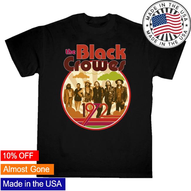 Official The Black Crowes 1972 Band Photo Hot Shirt