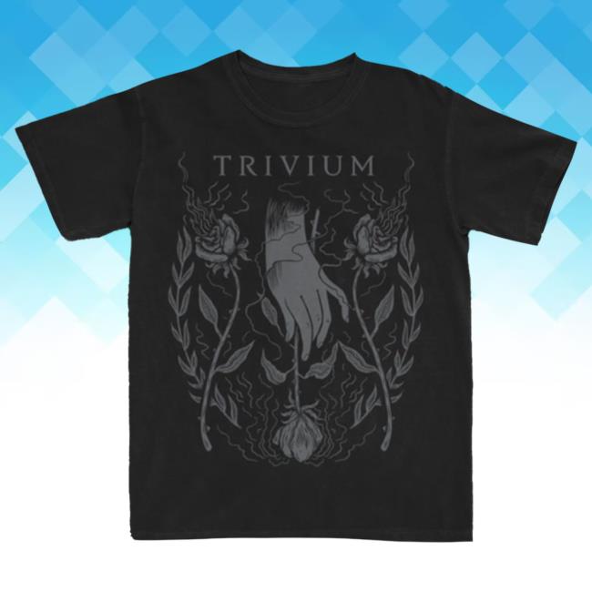 Official Roadrunner Records Trivium Merch Store Trivium Rose Laurel Shirt New RoadrunnerRecords