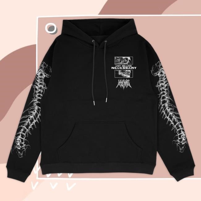 Official Any Means Necessary Shop Are We Even Alive Hoodies Black