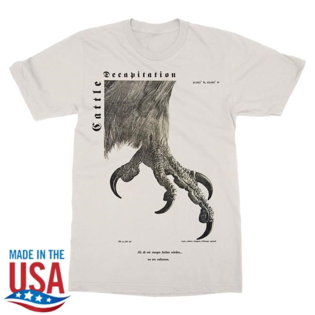 Official Indiemerchstore Cattle Decapitation "Vulturous" T Shirt Indie Merch Store