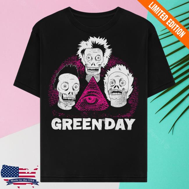 Official Green Day Merch Store Shop Green Day Zombie Pyramid T-Shirts GreenDay