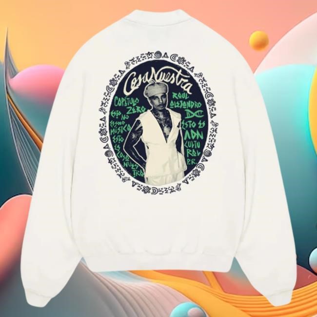 Official Rauw Alejandro Merch Store Ecos de Origen Tee - White Rauw Alejandro