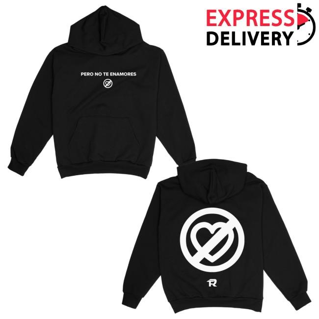 Official Fuerza Regida Merch Store No Te Enamores Official Tour Crew neck - Black Fuerza Regida Clothing Shop FuerzaRegida