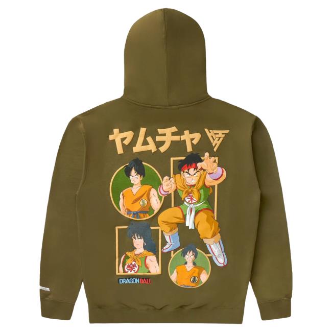 Official Hypland Clothing Merch Store Hypland Db Yamcha Evolution Crew neck Sweatshirt (Olive)