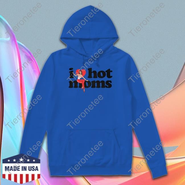 Official Danny Duncan Merch I Heart Hot Moms Swing White Hoodie